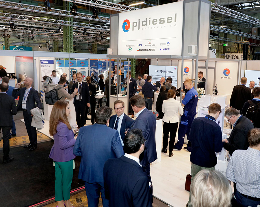 PJ Diesel Engineering stand at a maritime trade fair