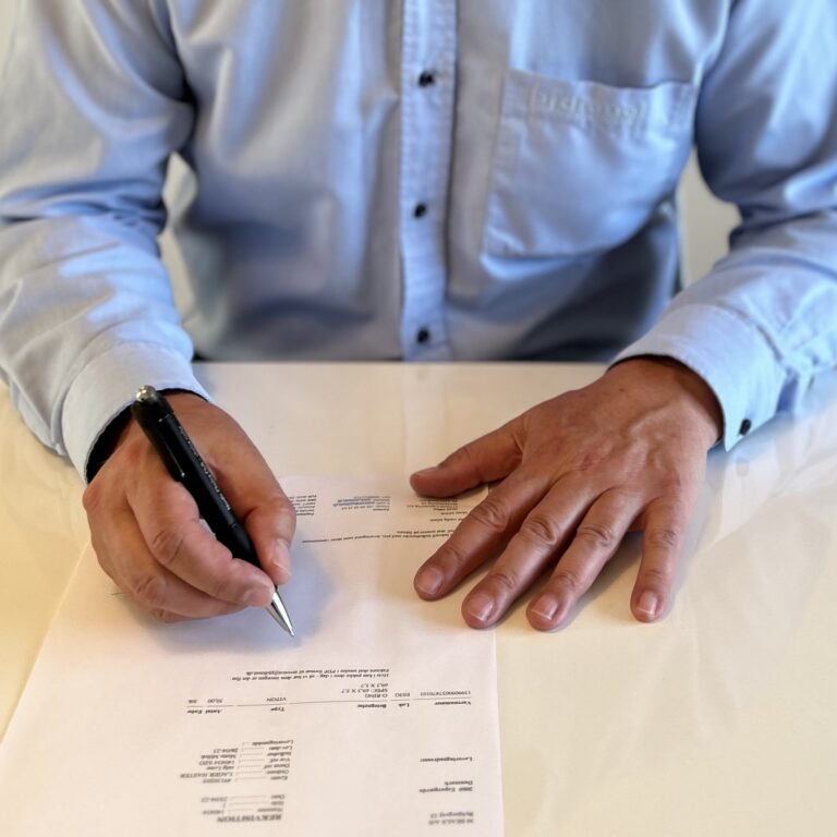 Signing a compliance document